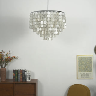 Shell Waterfall Oceana Tiered Chandelier
