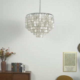 Shell Waterfall Oceana Tiered Chandelier