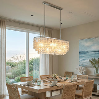 Shell Waterfall Oceana Tiered Chandelier