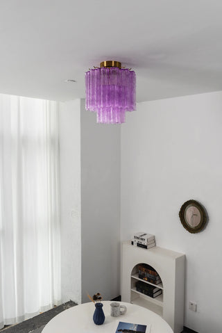 Solaine Tiered Glass Tube Ceiling Light