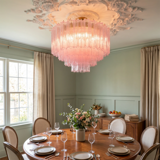 Solaine Tiered Glass Tube Ceiling Light