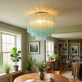 Solaine Tiered Glass Tube Ceiling Light