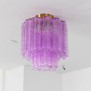 Solaine Tiered Glass Tube Ceiling Light