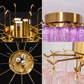 Solaine Tiered Glass Tube Ceiling Light