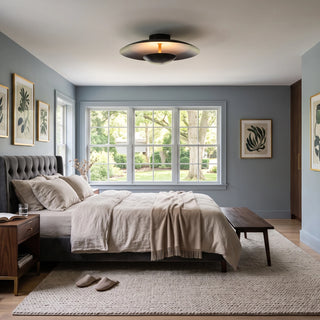 Solen Dish Flush Mount Ceiling Light