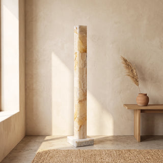 Solenne Alabaster Column Floor Lamp