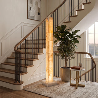 Solenne Alabaster Column Floor Lamp