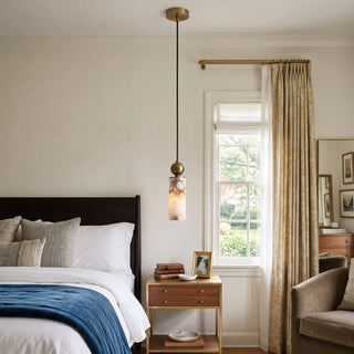 Solenne Alabaster Cylinder Pendant Light