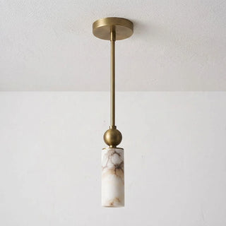 Solenne Alabaster Cylinder Pendant Light