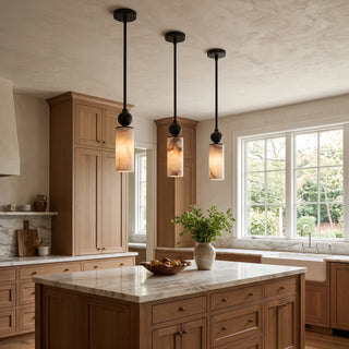 Solenne Alabaster Cylinder Pendant Light