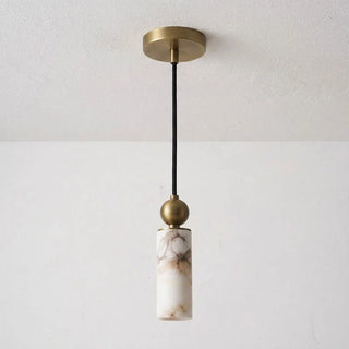 Solenne Alabaster Cylinder Pendant Light