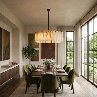 Solenne Alabaster Panel Chandelier