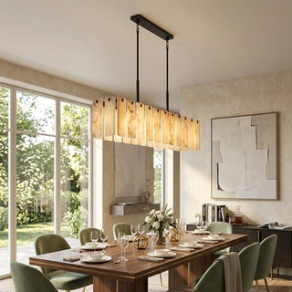 Solenne Alabaster Panel Chandelier