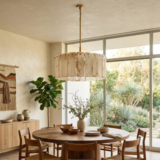 Solenne Alabaster Panel Chandelier