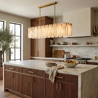 Solenne Alabaster Panel Chandelier