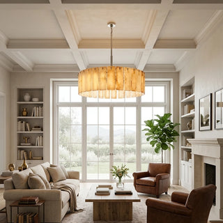 Solenne Alabaster Panel Chandelier