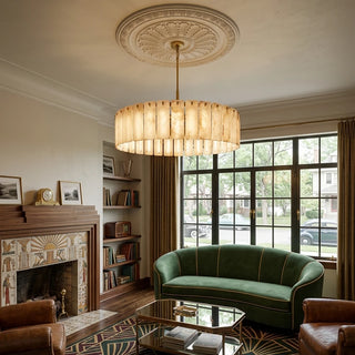 Solenne Alabaster Panel Chandelier
