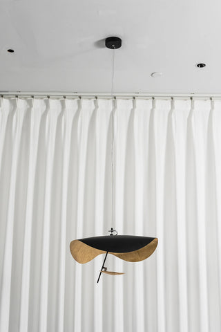 Solenne Gold Leaf Wave Pendant Light