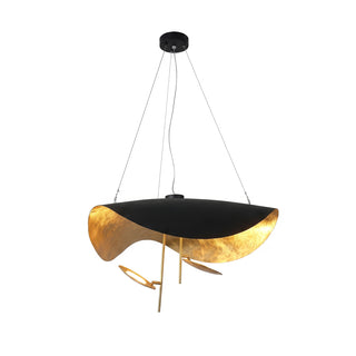 Solenne Gold Leaf Wave Pendant Light