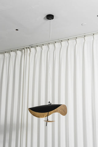 Solenne Gold Leaf Wave Pendant Light
