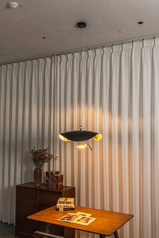 Solenne Gold Leaf Wave Pendant Light