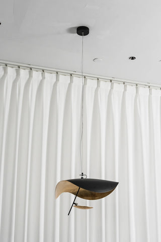 Solenne Gold Leaf Wave Pendant Light