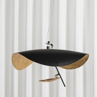 Solenne Gold Leaf Wave Pendant Light
