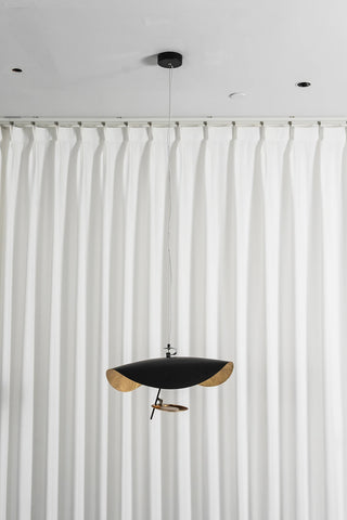 Solenne Gold Leaf Wave Pendant Light