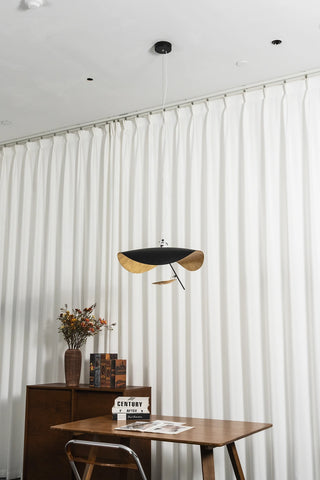Solenne Gold Leaf Wave Pendant Light