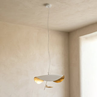 Solenne Gold Leaf Wave Pendant Light