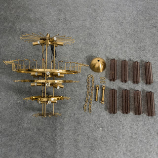 Addis Star-Shaped Glass Tubes Chandelier