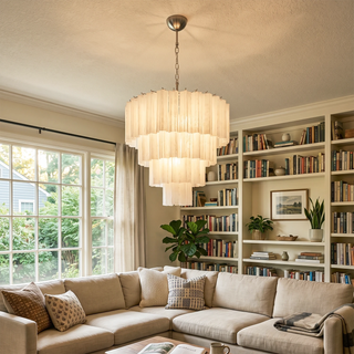 Addis Star-Shaped Glass Tubes Chandelier