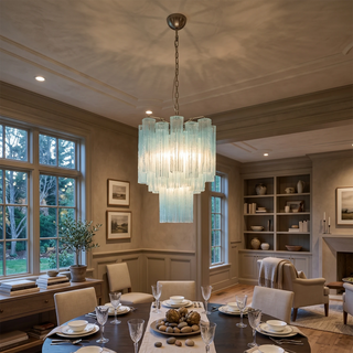 Addis Star-Shaped Glass Tubes Chandelier
