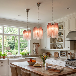 Addis Star-Shaped Glass Tubes Chandelier
