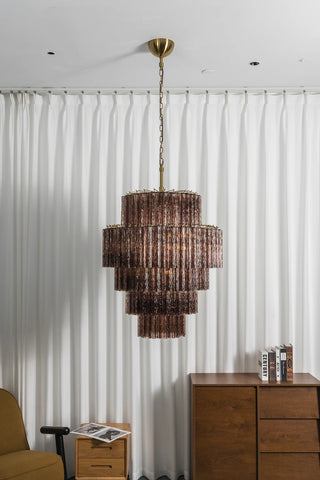 Addis Star-Shaped Glass Tubes Chandelier
