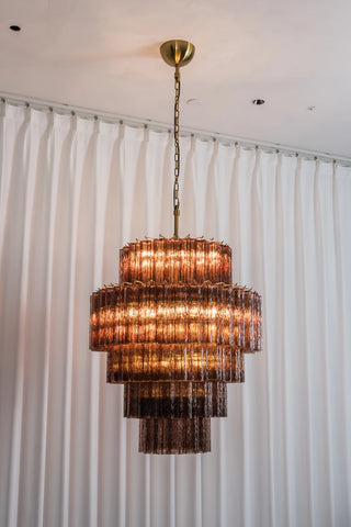 Addis Star-Shaped Glass Tubes Chandelier