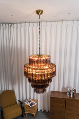 Addis Star-Shaped Glass Tubes Chandelier