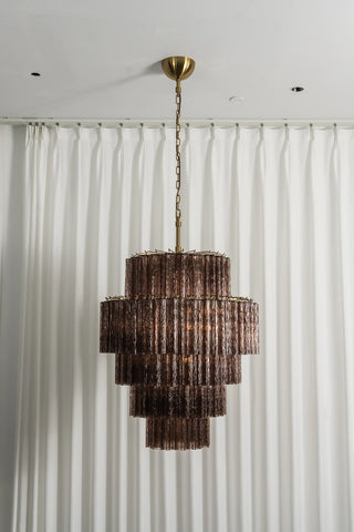 Addis Star-Shaped Glass Tubes Chandelier