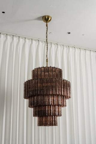 Addis Star-Shaped Glass Tubes Chandelier