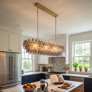 Stellan Faceted Glass Tiered Chandelier