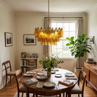 Stellan Faceted Glass Tiered Chandelier