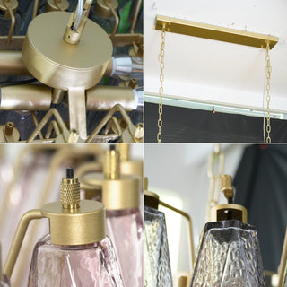 Stellan Faceted Glass Tiered Chandelier
