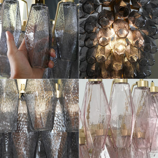 Stellan Faceted Glass Tiered Chandelier