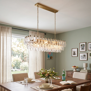 Stellan Faceted Glass Tiered Chandelier