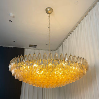 Stellan Faceted Glass Tiered Chandelier