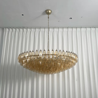 Stellan Faceted Glass Tiered Chandelier