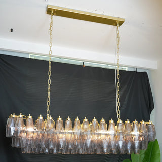 Stellan Faceted Glass Tiered Chandelier