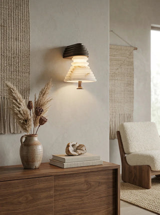 Strata-Ribbed-Alabaster-Wall-Sconce-Vidirlighting3_4 - Vidirlighting