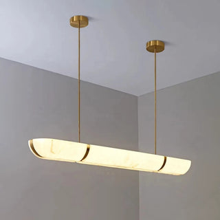 Sylvi Linear Alabaster Trough Chandelier