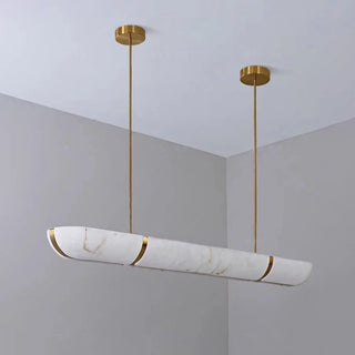Sylvi Linear Alabaster Trough Chandelier